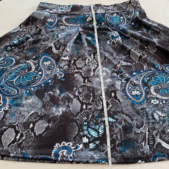 Jessica Paisley Design A Line Skirt Sz S - Picture 6 of 9